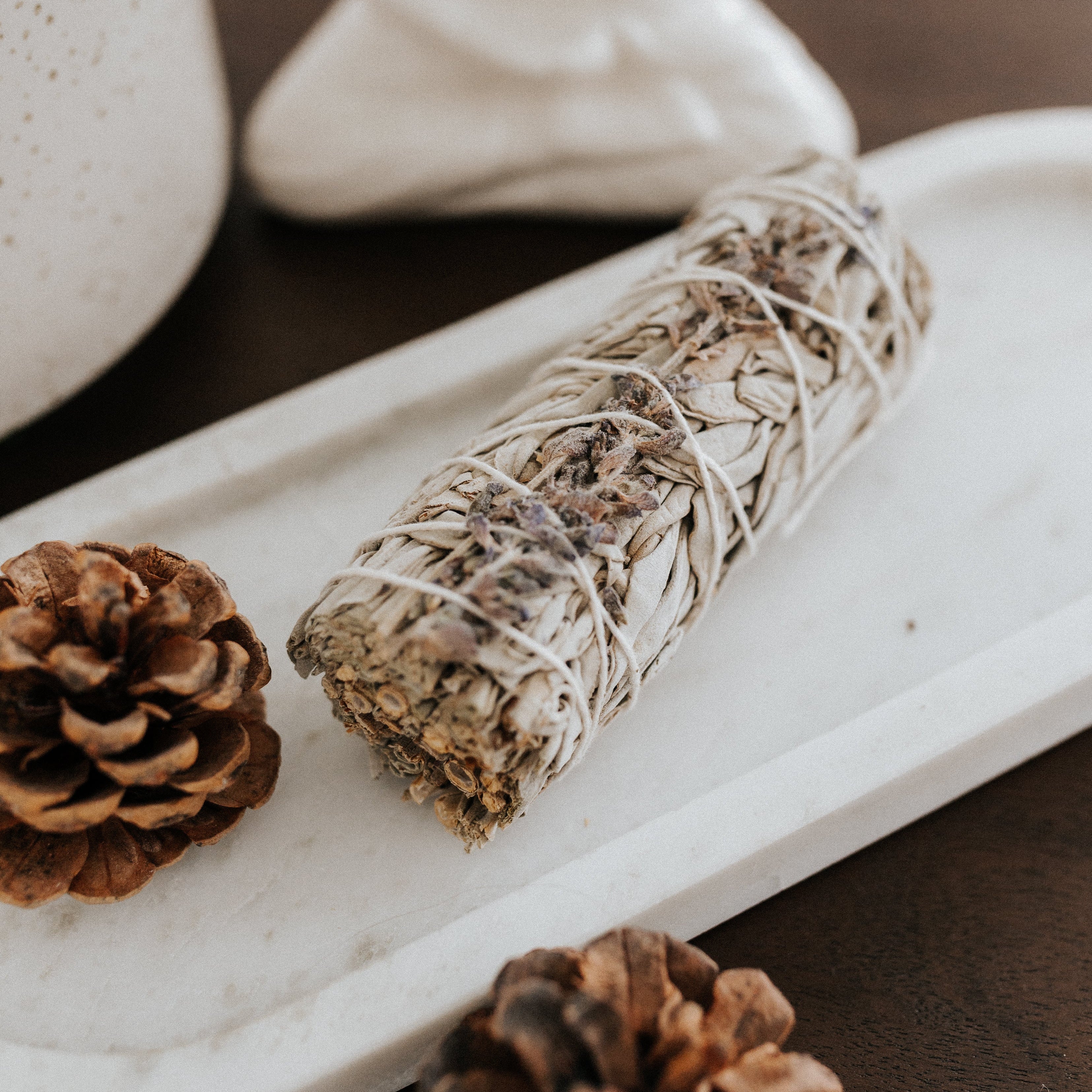 Biała Szałwia Kalifornijska z Lawendą – Pęk